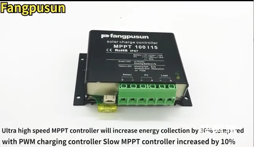 Fangpusun MPPT solar cell charging controller MPPT 100 15A