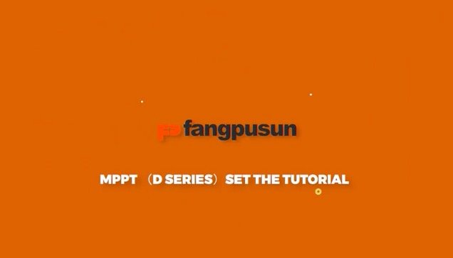 Como definir a série Fangpusun MPPT D?